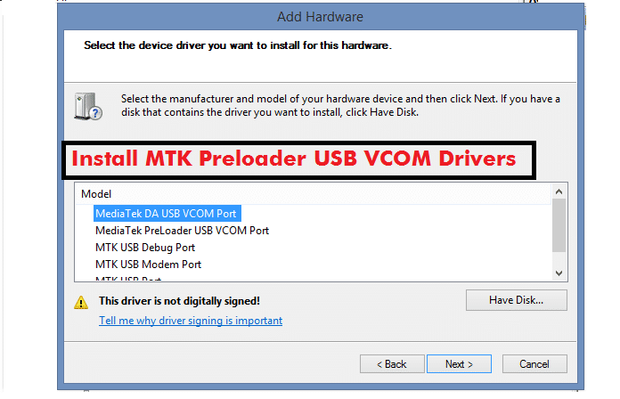 Mtk65xx preloader drivers
